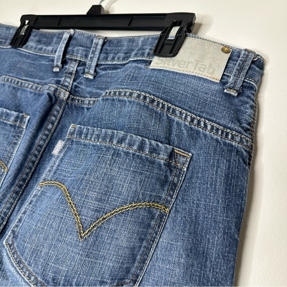Levis SilverTab Vintage Y2K Baggy Stone Wash  Denim Hiphop Jnco Jeans 38x30 - Picture 4 of 12